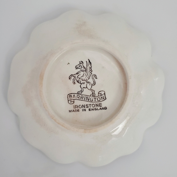 Vtg Christmas Candy / Nut Dish, English Barrington Ironstone China - Picture 7 of 9